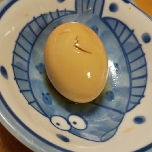 納豆のたれで、味玉